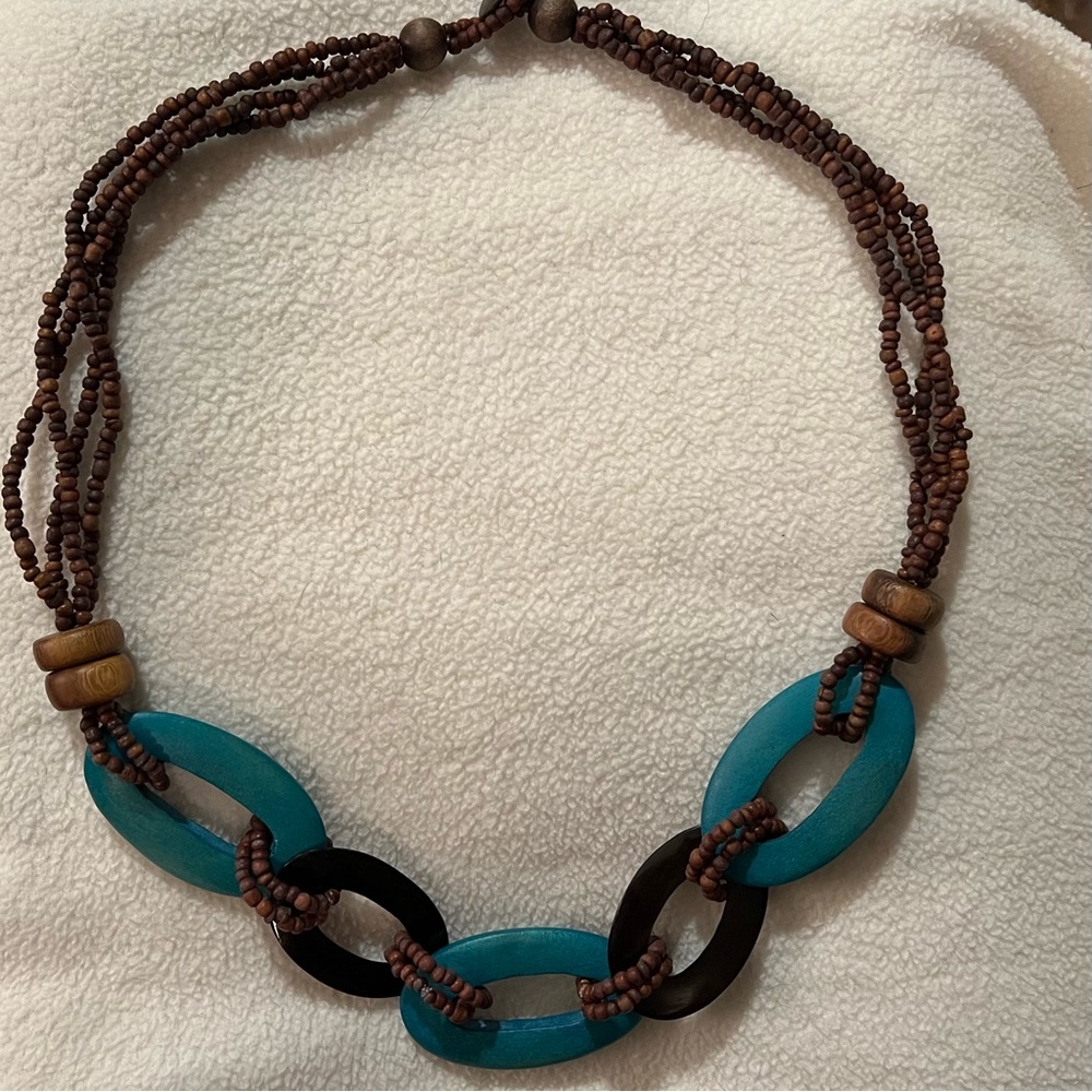 Wooden Beaded Necklace